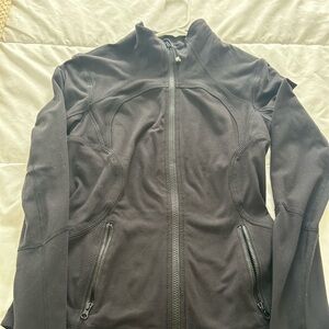 lululemon athletica Black Utility Jacket with Full Zip and Stand Up Collar